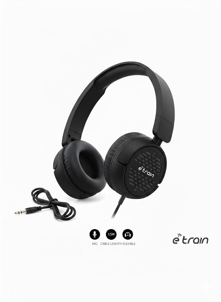 eTrain HP63 Wired Headphone - Image 5